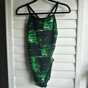 adidas Kids One Piece in Black and Green